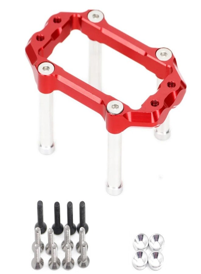 مجموعة حوامل سيرفو التوجيه المصنوعة من الألومنيوم لسيارات ARRMA Kraton Notorious Outcast Talion Typhon 6S بمقياس 1/8، وقطع غيار ترقية Mojave 6S بمقياس 1/7، بديل للرقم #ARA320574 AR320430 (أحمر) - Image 2